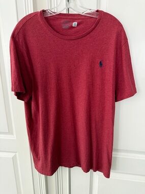 Polo by Ralph Lauren Red Short Sleeve Crew Neck Tee Size XL